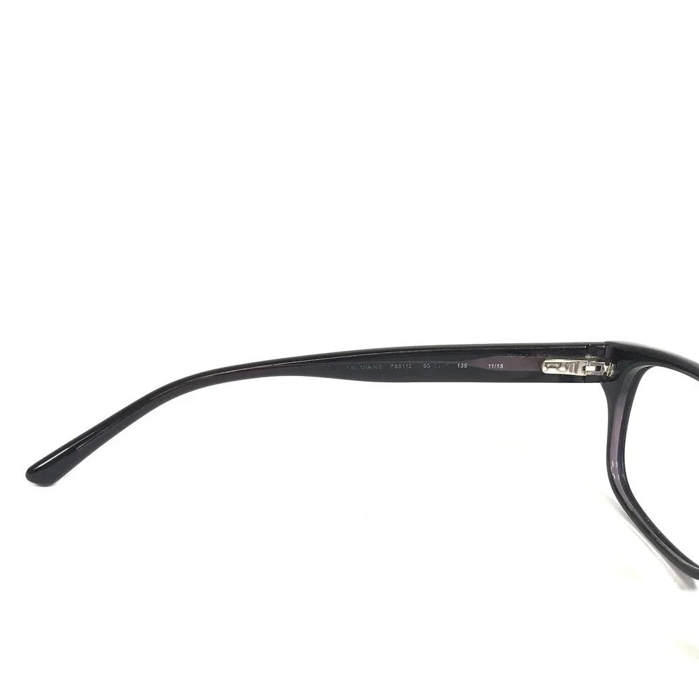 Bebe Eyeglasses Frames BB5112 001 JET Black Purple Square Full Rim 50-15-135